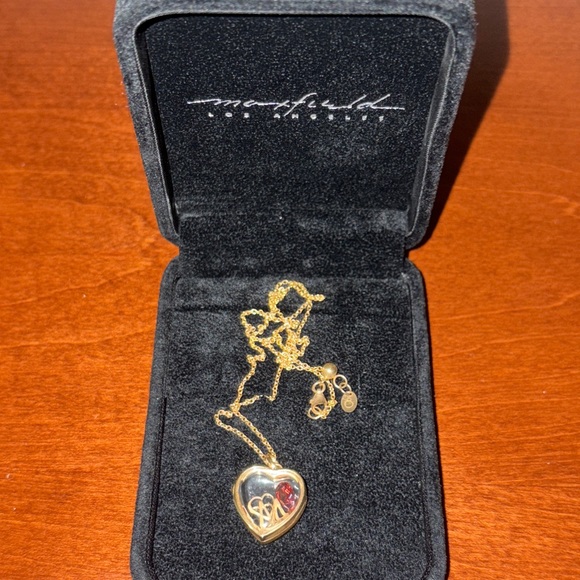 Maxfield Los Angeles Ruby Fine Jewelry Heart Necklace - Picture 2 of 3